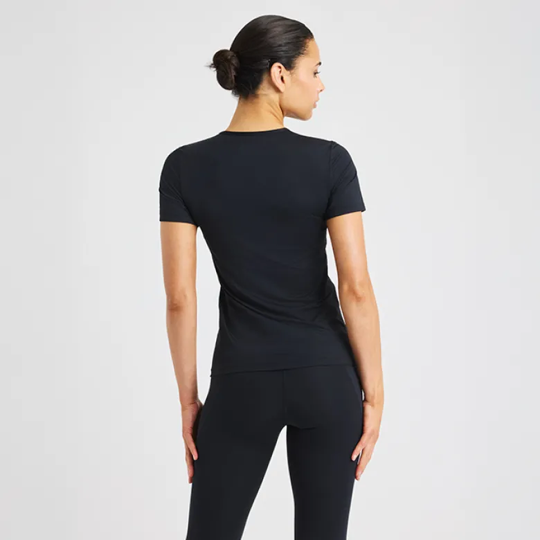 Jacquard SS Top, Black