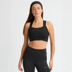 Kay Sports Bra, Black/Black