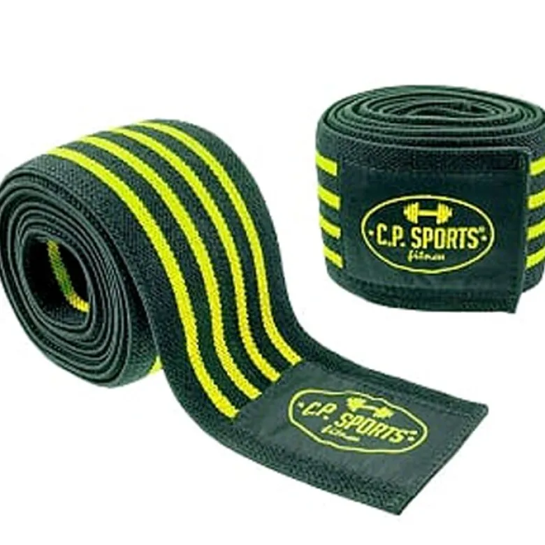 Knee Wraps, Black/Blue, 2 m