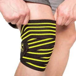 Knee Wraps, Black/Blue, 2 m