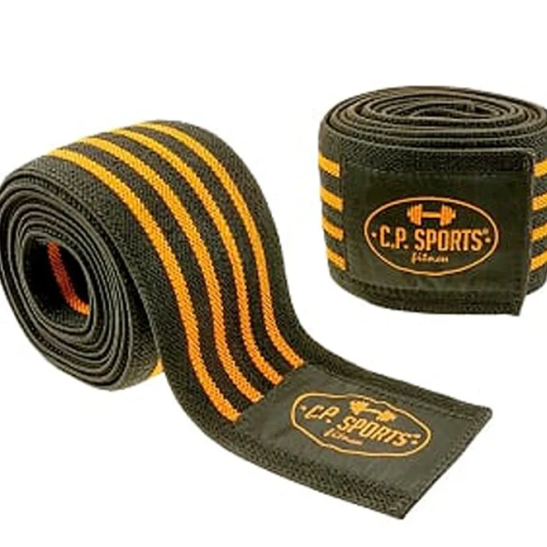 Knee Wraps, Black/Blue, 2 m