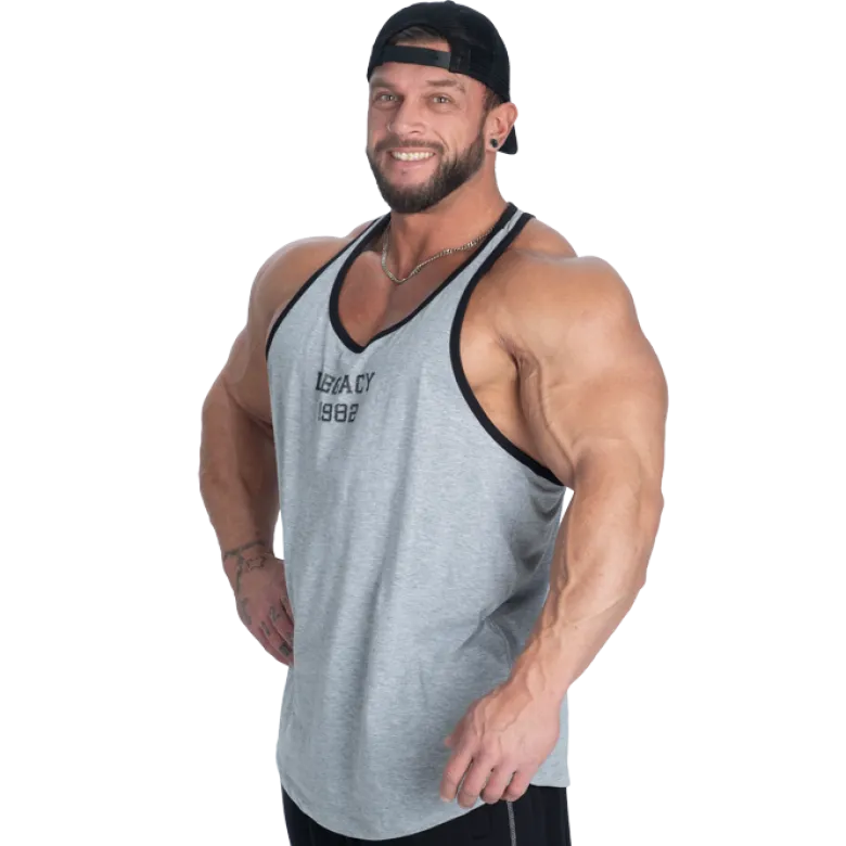 Legacy Essnt. T-Back, Grey Melange