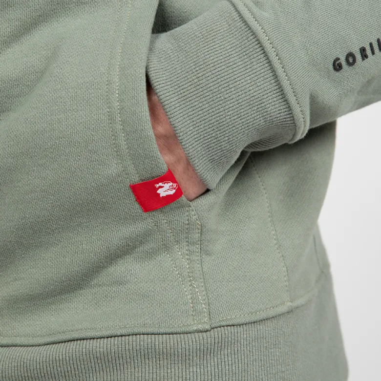 Leon Zipped Hoodie, Green