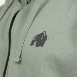 Leon Zipped Hoodie, Green