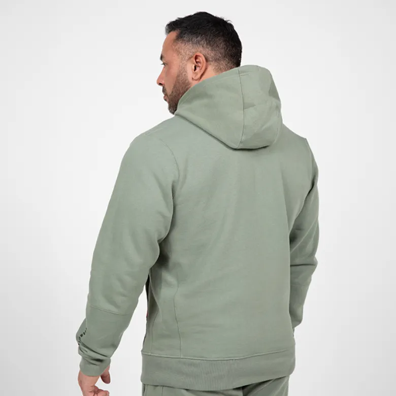 Leon Zipped Hoodie, Green