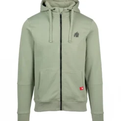 Leon Zipped Hoodie, Green
