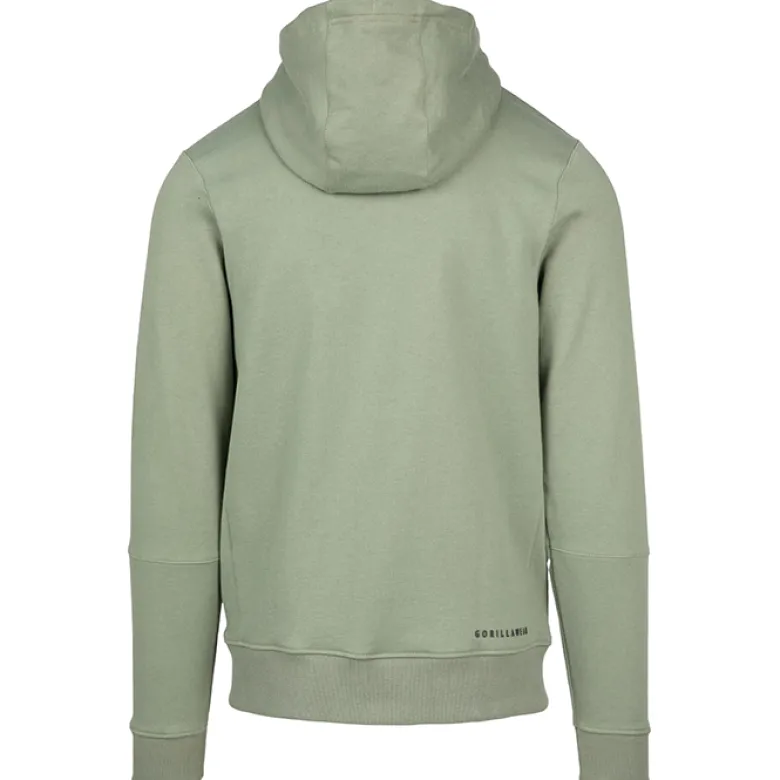 Leon Zipped Hoodie, Green