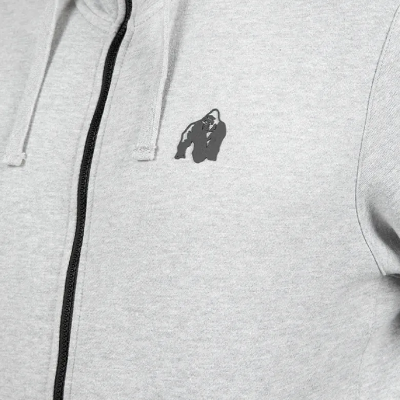 Leon Zipped Hoodie, Grey