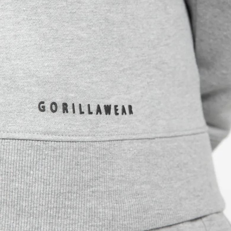 Leon Zipped Hoodie, Grey
