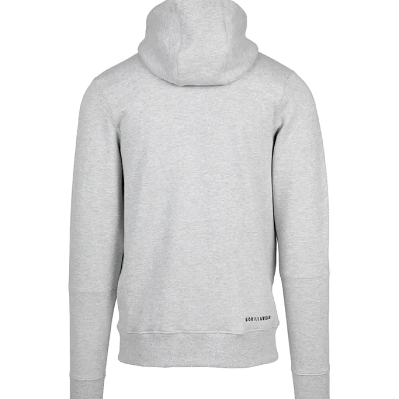 Leon Zipped Hoodie, Grey
