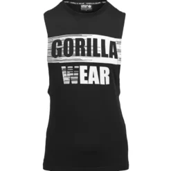 Lopez Drop Armhole Tank Top, Black