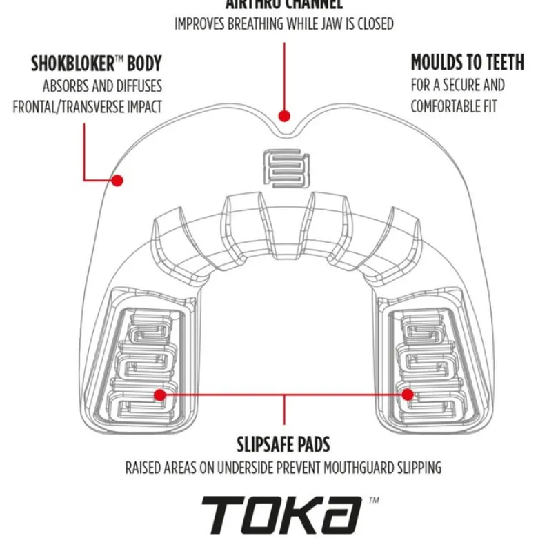 Makura Toka Pro Senior Tannbeskytter Transparent