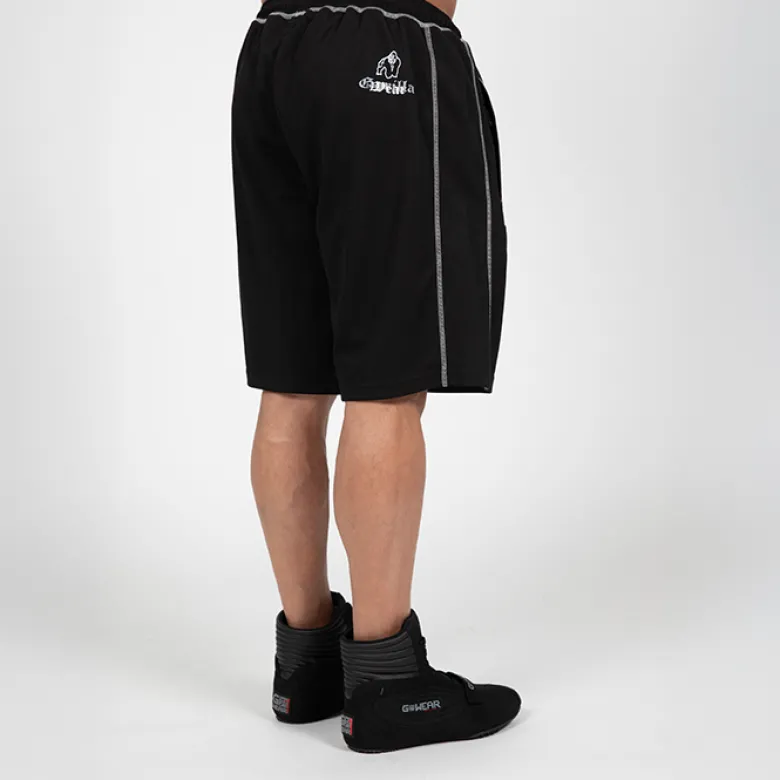 Marlow Mesh Shorts, Black/Grey