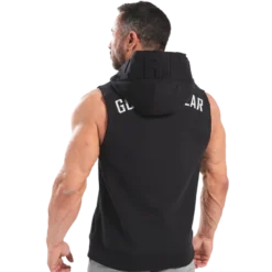 Marshall Sleeveless Hoodie, Black