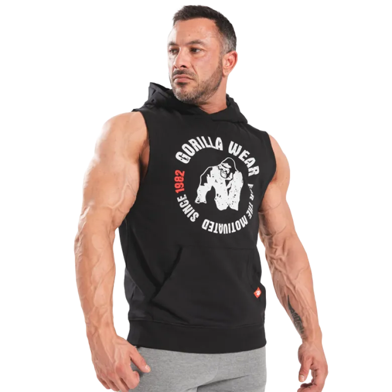Marshall Sleeveless Hoodie, Black