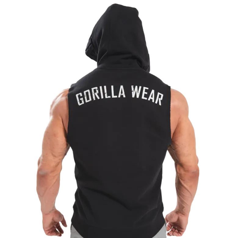 Marshall Sleeveless Hoodie, Black