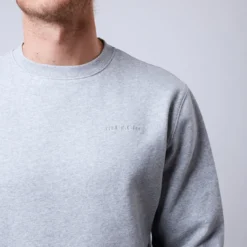 Men's Core Crew, Grey Melange