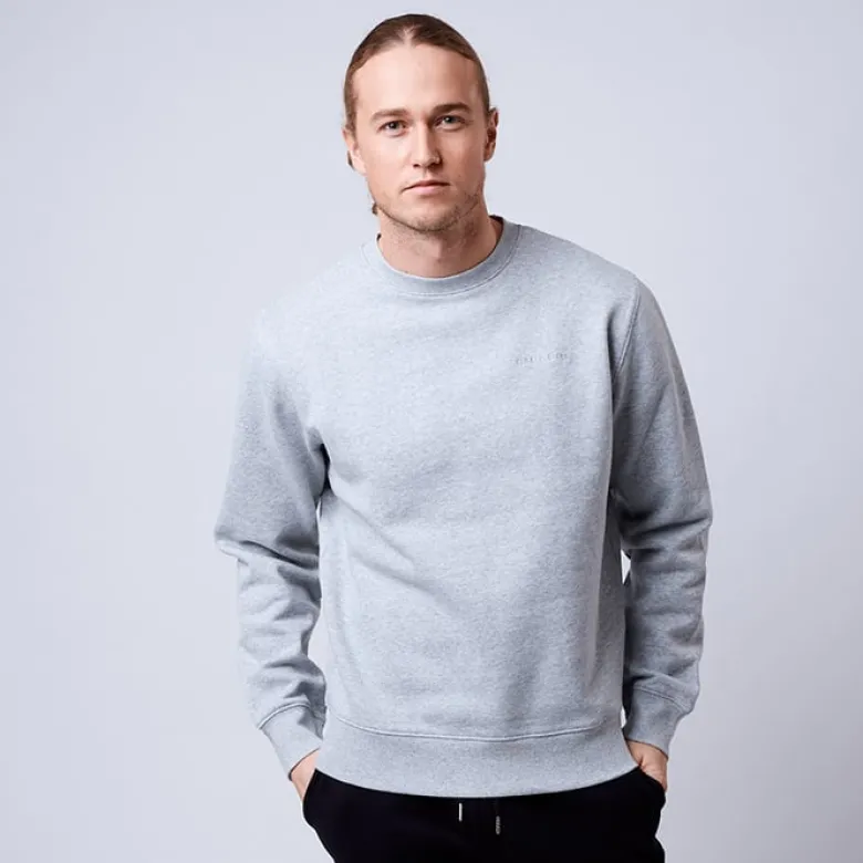 Men's Core Crew, Grey Melange