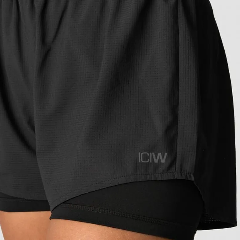 Mirage 2-in-1 Shorts Wmn, Black