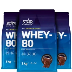 Mix&Match: 3 x Whey-80 Myseprotein 1 kg