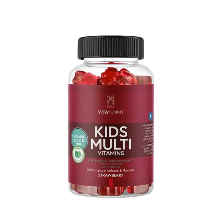 Multivitamin Barn 60 Gummies Jordbær