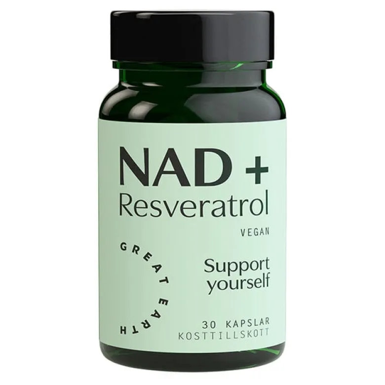 NAD+ Resveratrol 30 kapsler