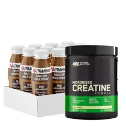 Nutramino Protein Shake 250 ml 12-pack + Creatine Powder 317 g