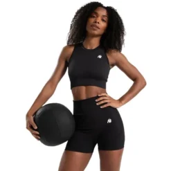 Olivia Seamless Shorts, Black