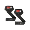 Padded Silicone Løftestropper Sort