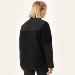 Phoebe Pile Jacket, Black