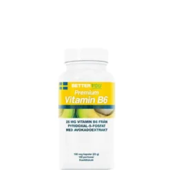 Premium Vitamin B6 100 kapslar