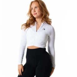 Prime Zip Longsleeve, Vit