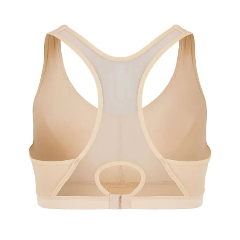 Pump Padded Sports Bra, Western Khaki
