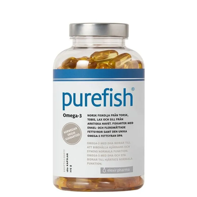 Purefish Omega-3 180 kapsler