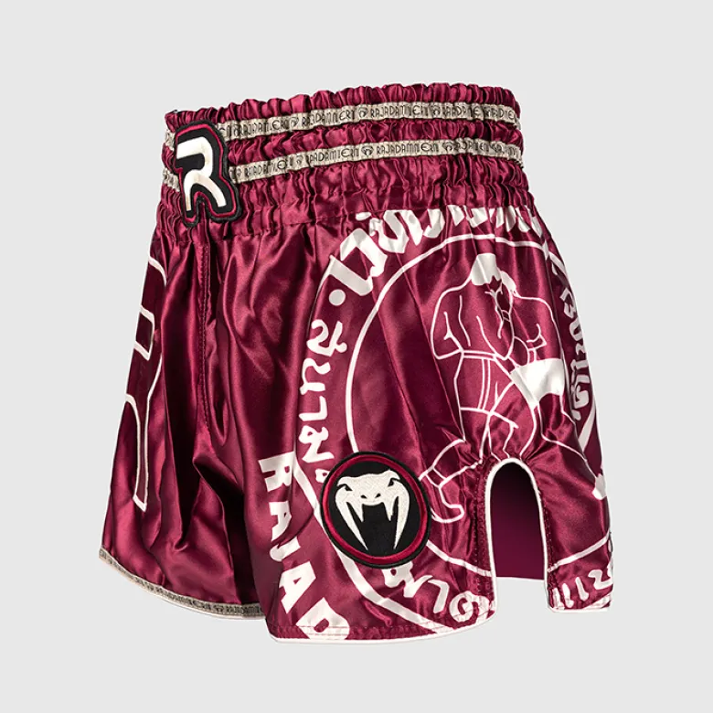 Rajadamnern x Venum Muay Thai Shorts Burgundy