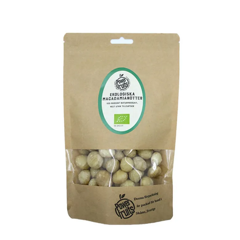 Raw Macadamianøtter, 500 gram