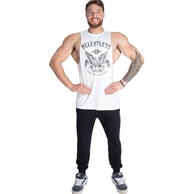 Relentless Cut Out T, White