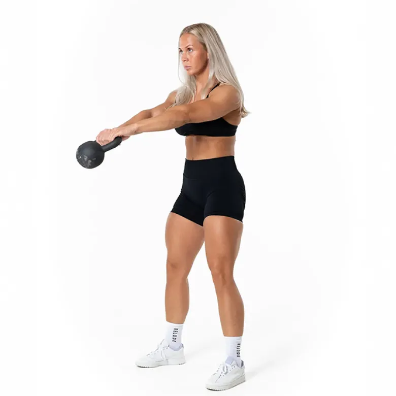 Relode Aura Seamless Scrunch Shorts, Black