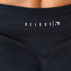 Relode Aura Seamless Scrunch Tights, Petite, Black