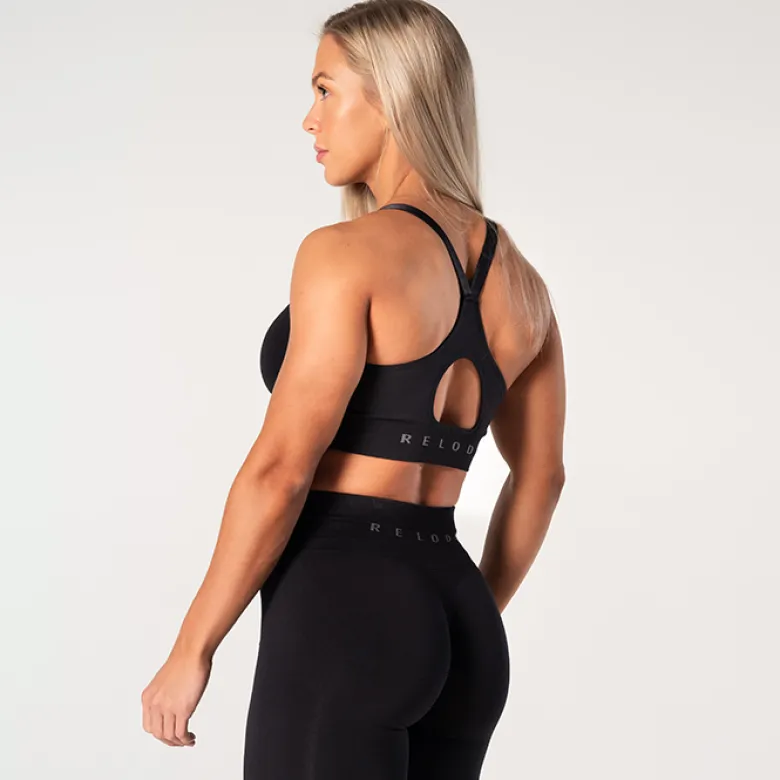 Relode Prime Scrunch Top, Black