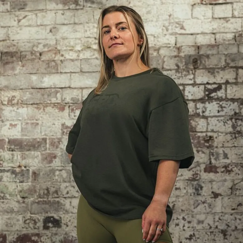 Resolve Oversized T-Shirt Unisex Khaki