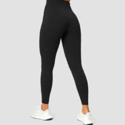 Ribbed Define Seamless Pocket Tights, Black
