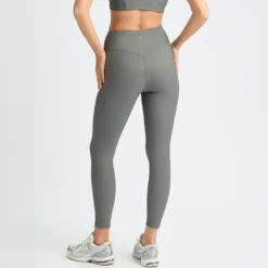 Ribbed R HW Tights, Gunmetal