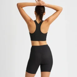 Ribbed R Sportsbra, Black