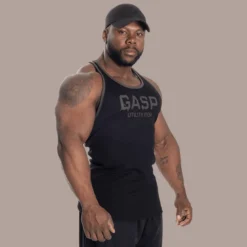 Ribbed T-back, Black