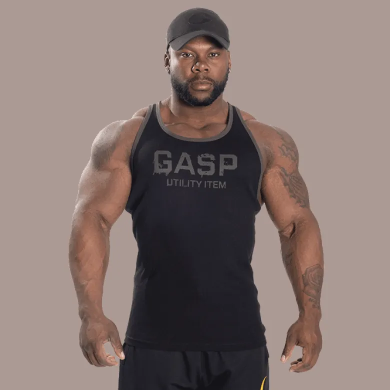 Ribbed T-back, Black