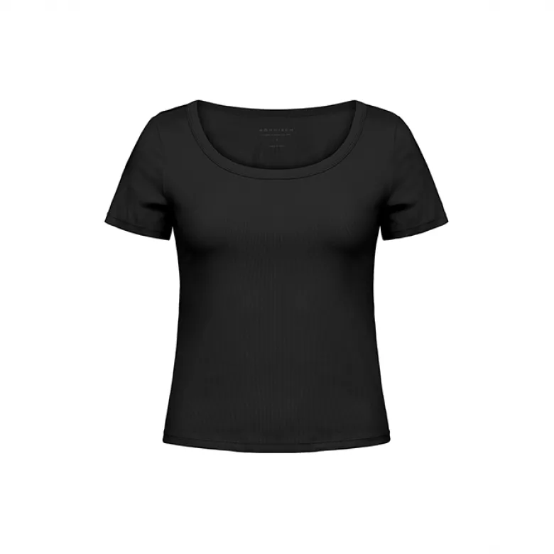 Rib Drymotion Tee, Black