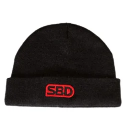 SBD Beanie, Black w/Red