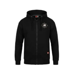 Scofield Zipped Hoodie, Black