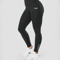Scrunch V-shape Tights, Black
